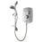 Triton Electric Shower White Chrome 5 Spray Pattern Round Bathroom Modern 10.5kW - Image 1