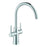 Grohe Kitchen Tap Mixer Monobloc Gloss Chrome Twin Lever Contemporary Faucet - Image 1