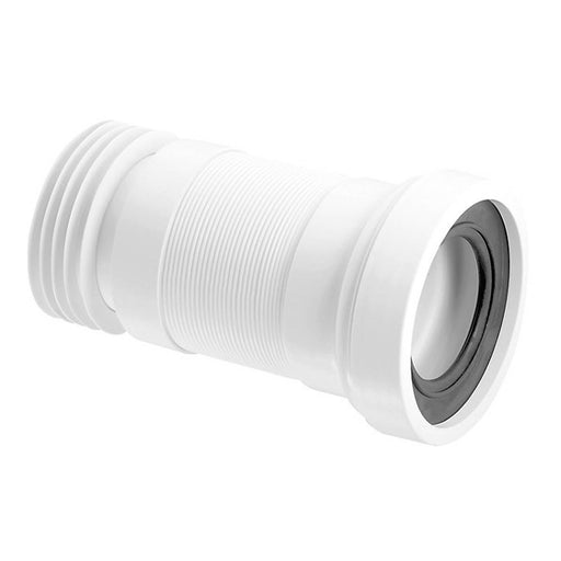 Mcalpine Flexible Pan Connector White Polypropylene Push-fit Extendable - Image 1