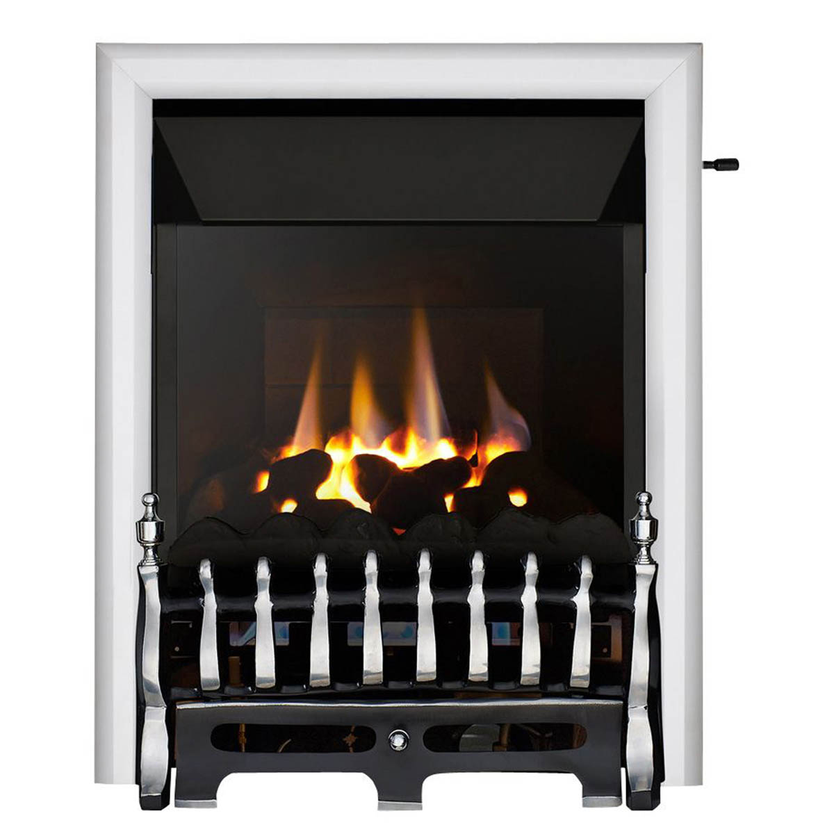 Focal Point Gas Fire Coal Bed High Efficiency Chrome Effect Slide Control 4.05kW - Image 1