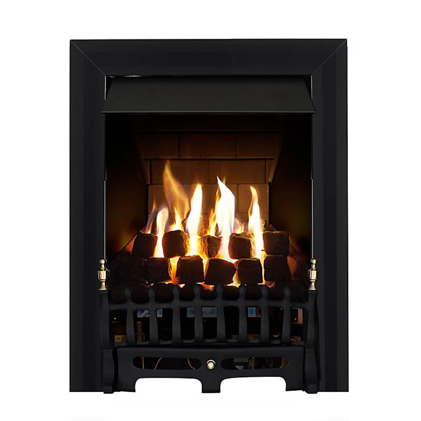 Focal Point Inset Gas Fire Multi Flue Black Coal Bed Manual Front Control - Image 1
