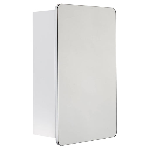 Cooke & Lewis Mirrored Cabinet Lesina White Single Door W300mm D500mm - Image 1