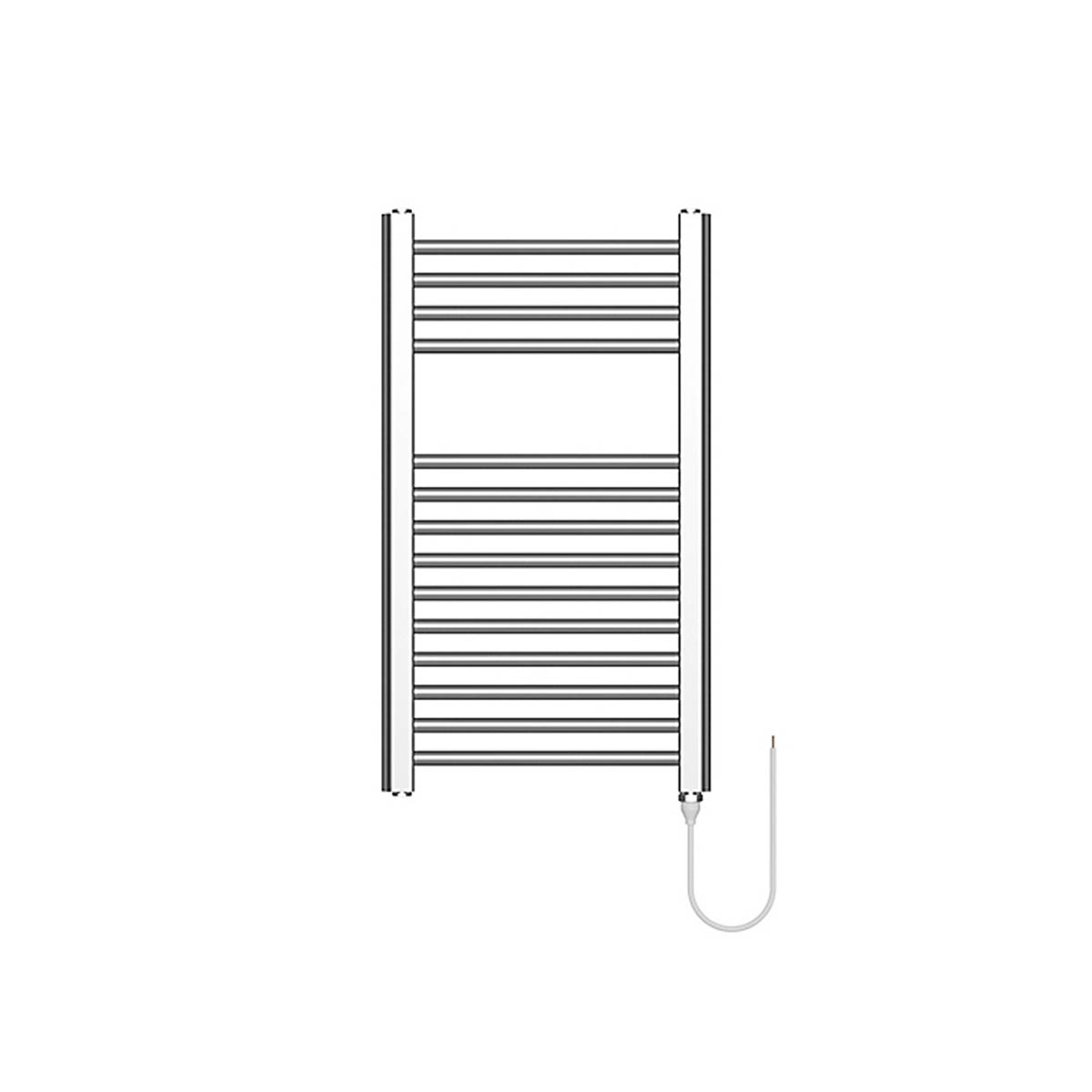 Flomasta Towel Rail Radiator Bathroom Warmer Electric Flat Modern Chrome 40x70cm - Image 4