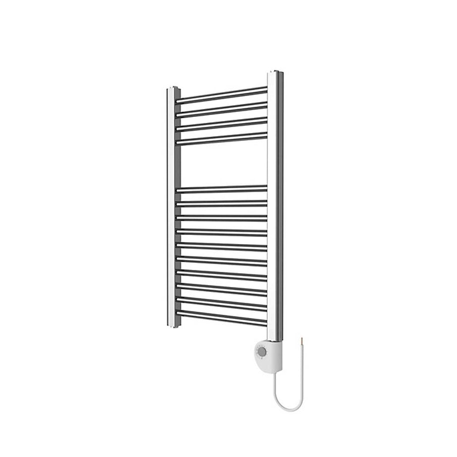 Flomasta Towel Rail Radiator Electric Chrome Bathroom Warmer 150W (H)70x(W)40cm - Image 1