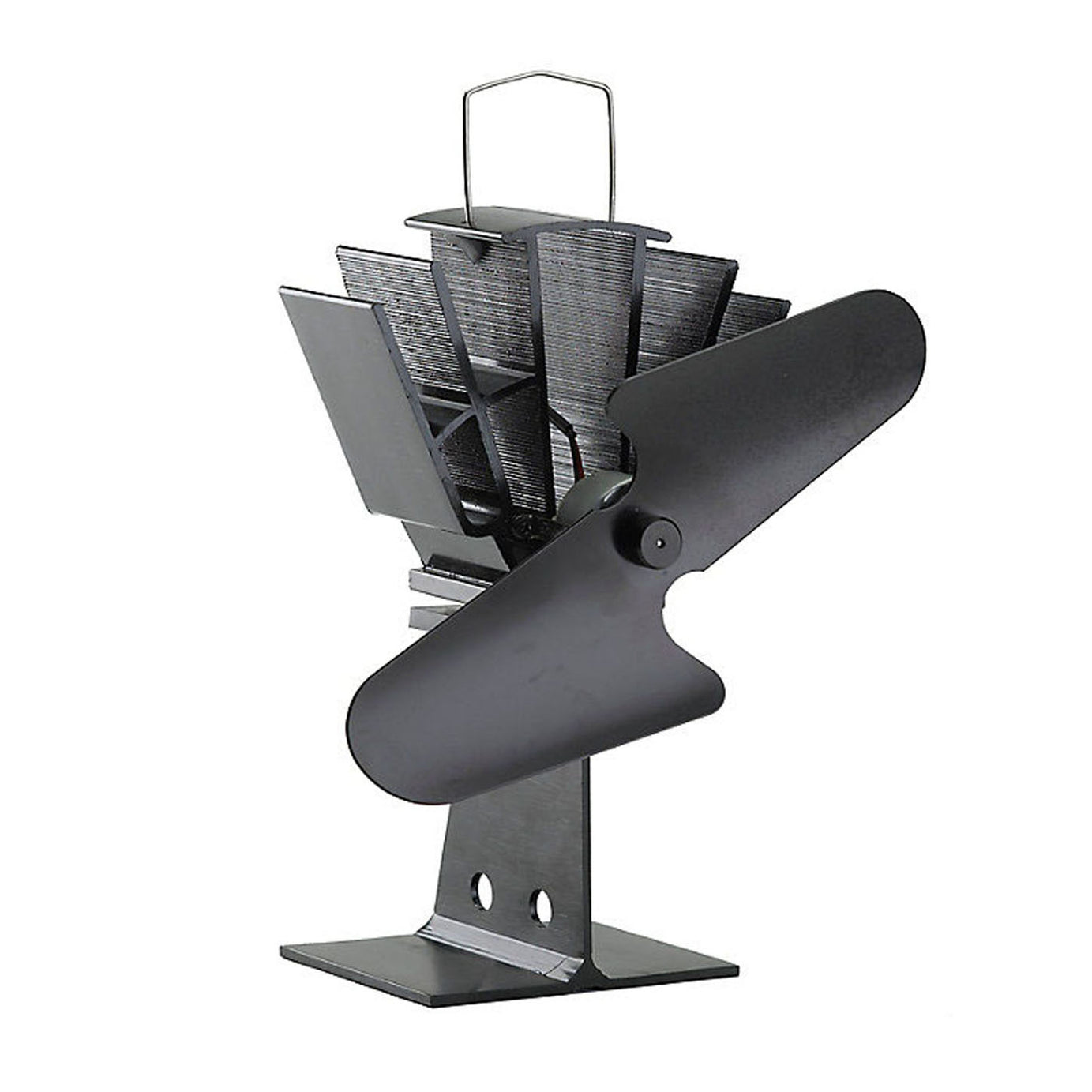 Cordless Stove Fan Eco Black Traditional Design Speed Control No Assembly 0.56Kg - Image 1