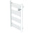 Towel Rail Radiator Electric White Bathroom Warmer Ladder 500W (H)98x(W)55cm - Image 2