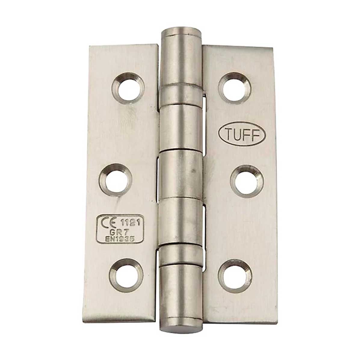 Butt Door Hinge CE7 Internal Stainless Steel Satin Medium Door (L)76mm 20 Pack - Image 2