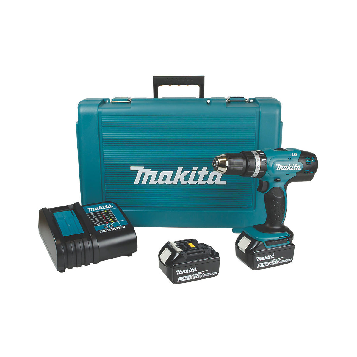 Makita Combi Drill DHP453SFE Cordless 18V With 3.0AH LI-ION LXT Batteries - Image 1