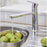 Kitchen Tap Top Lever Brass Metal Alloy Chrome Effect Compression Swivel Spout - Image 7