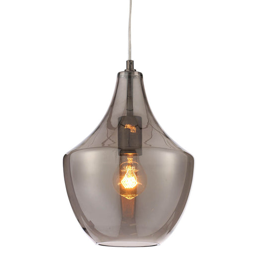 Inlight Honor Pendant Glass & metal Smoked Antique brass effect Ceiling light - Image 1