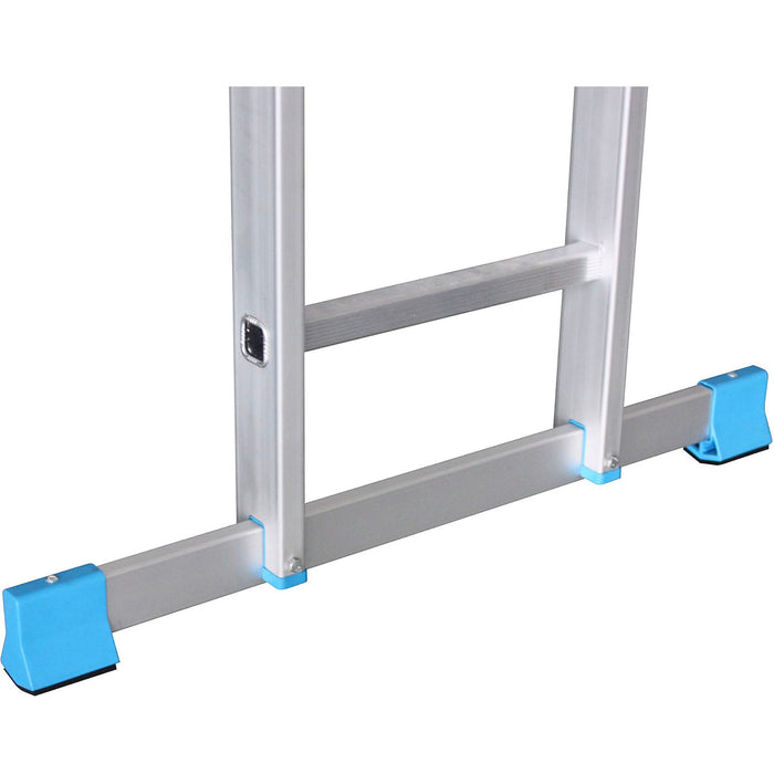 Mac Allister Folding Ladder Combination 3-Way 12 Tread Compact Non-Slip Feet - Image 4