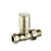 Radiator Valve Straight Lockshield Wheelhead 15mm Nickel-plated Brass - Image 2