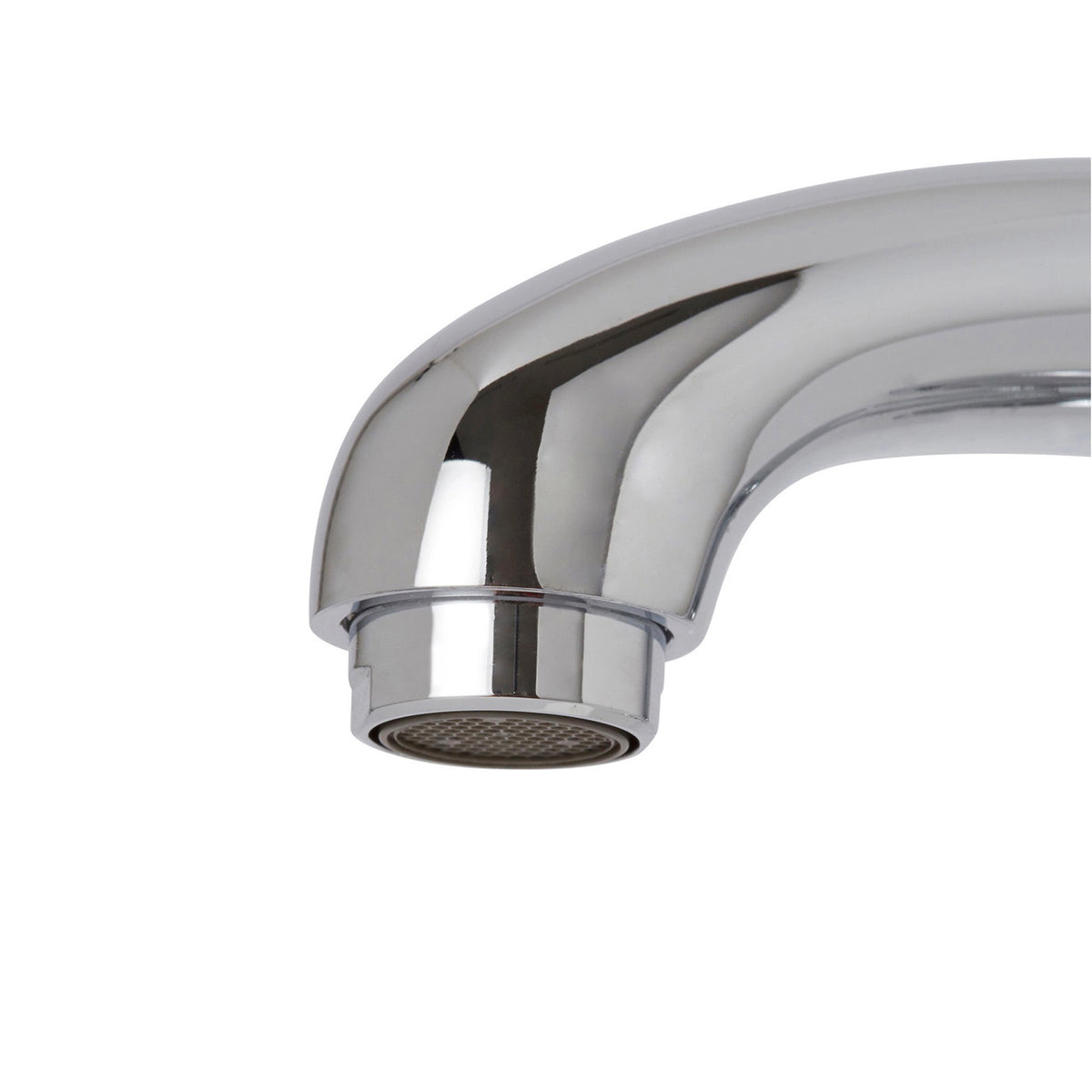 Kitchen Tap Monobloc Mixer Chrome Dual Lever Swivel Spout Modern Faucet - Image 3