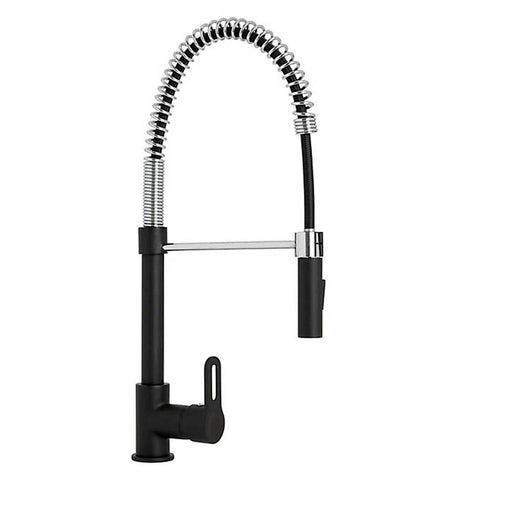 Kitchen Mixer Tap Pull Out Swivel Spout Spring Neck Single Side Lever Modern - Image 1