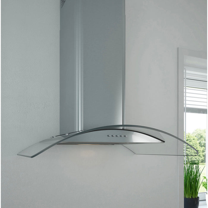 Cooke & Lewis Cooker Hood CLCGLEDS60 Inox LED Stainless Steel Curved (W)60cm - Image 6