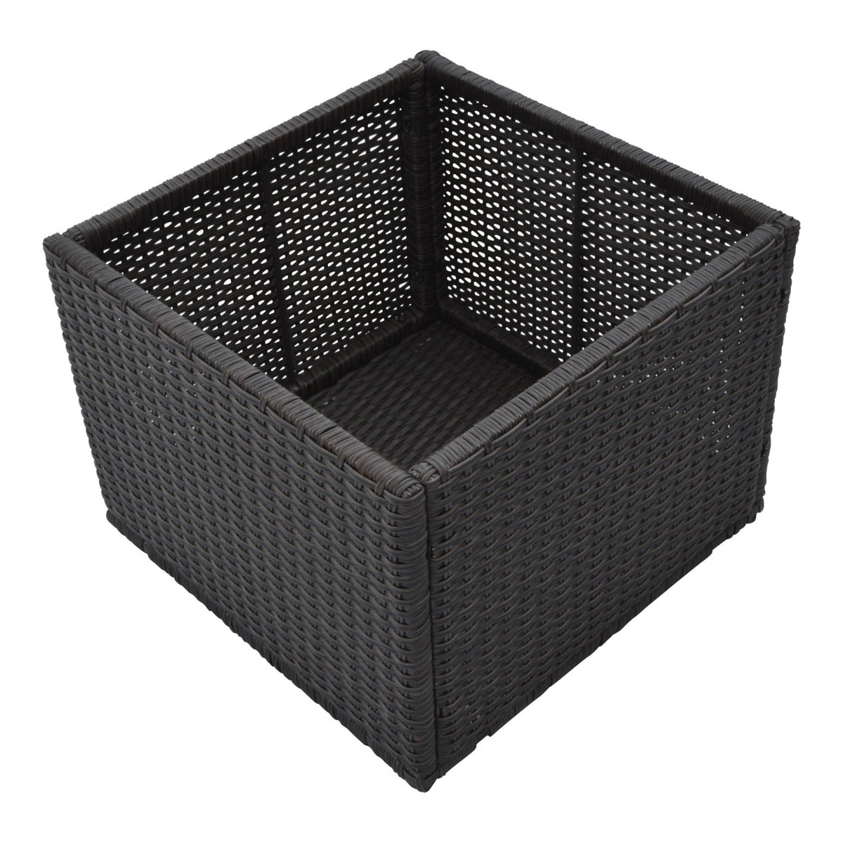 Canadian Spa Square Planter Rattan Effect Lightweight Durable (H)121cm (W)66cm - Image 1