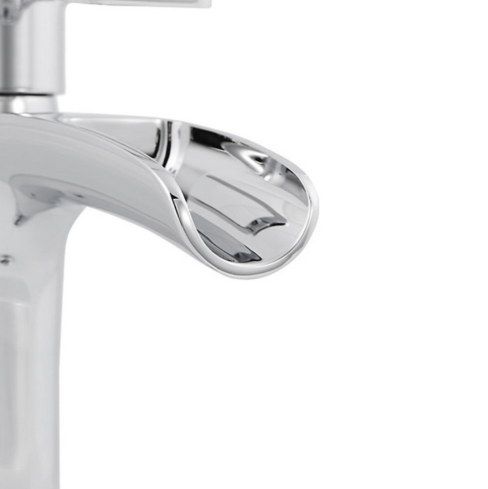 GoodHome Tap Basin Bathroom Mono Mixer Single Lever Waterfall Chrome Modern - Image 3