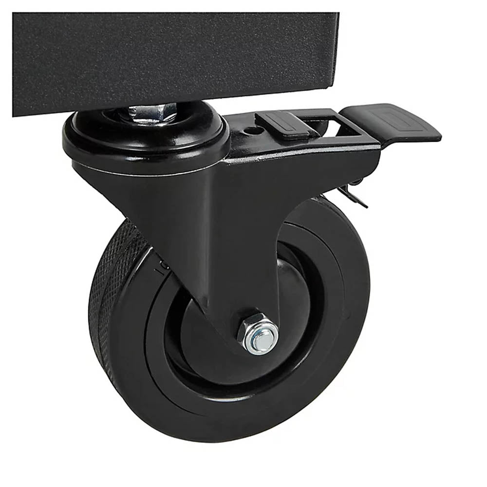 Barbecue Charcoal Grill Black Wheeled Portable Outdoor Garden Camping Storage - Image 7