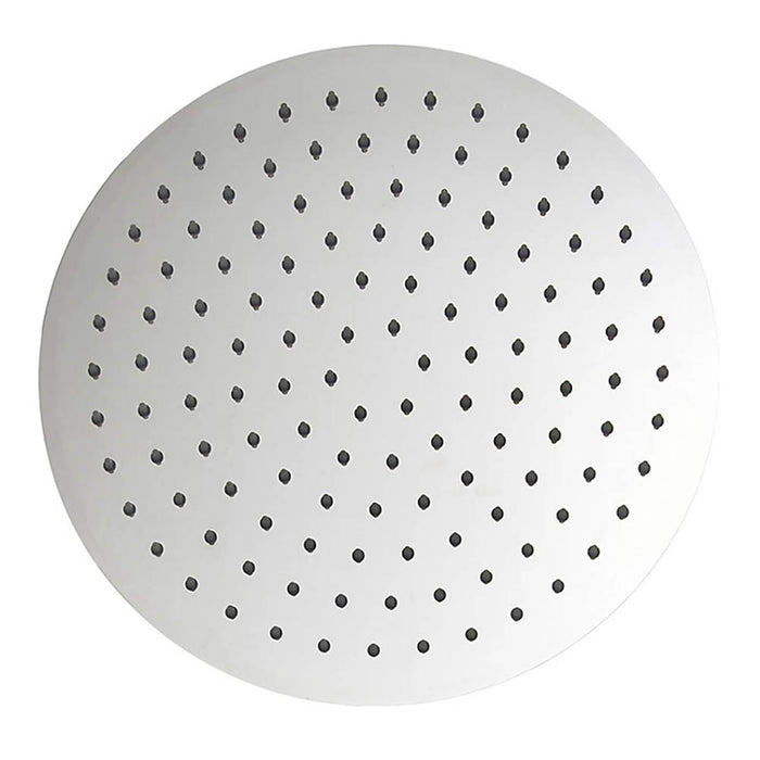 Shower Head Chrome Effect Single Spray Pattern Stainless Steel Modern Round - Image 2