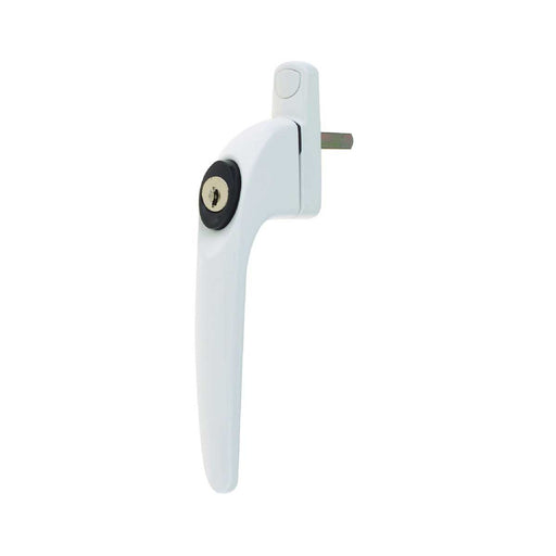 Yale Window Handle Zinc Alloy White Push Button Key Lockable Pack of 5 - Image 1