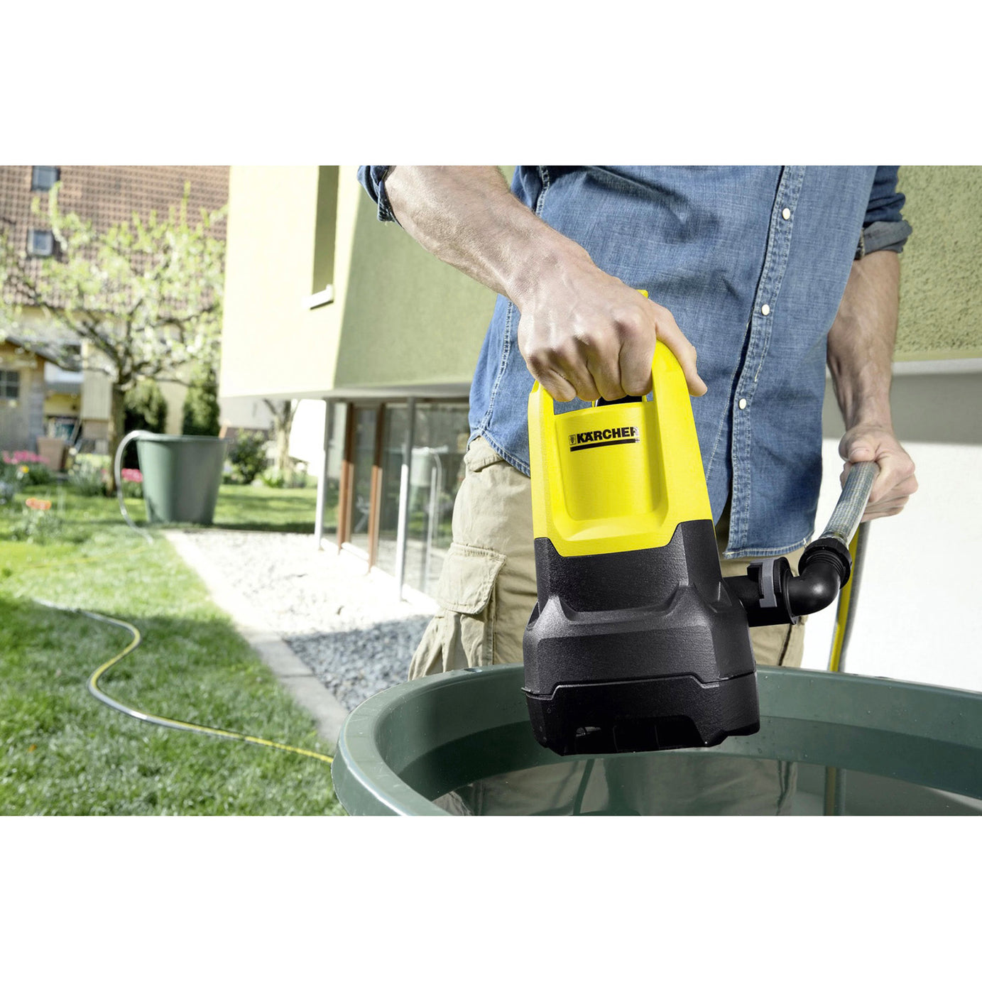Karcher 500W Dirty Water Pump 240V Flood Pool Pond Garden Hot Tubs Water Pump - Image 4