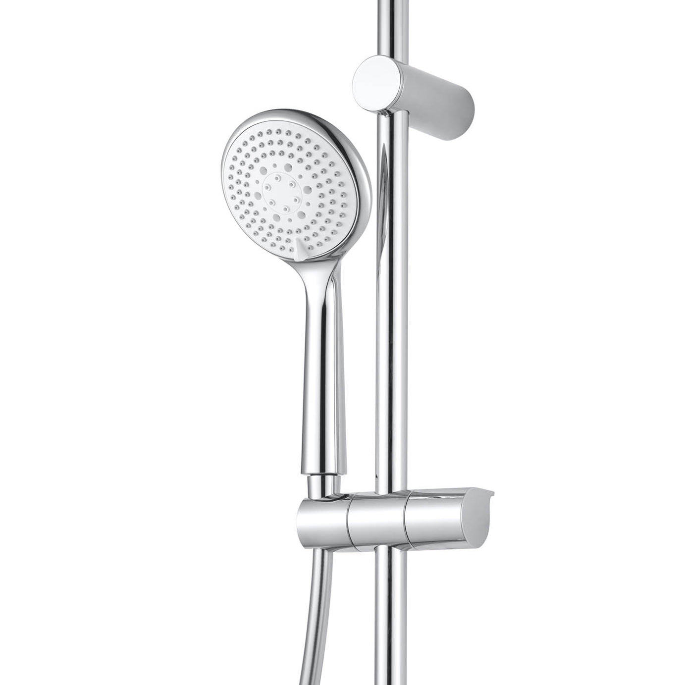 Thermostatic Mixer Shower Diverter Chrome 3 Spray Pattern Brass Round Twin Head - Image 3