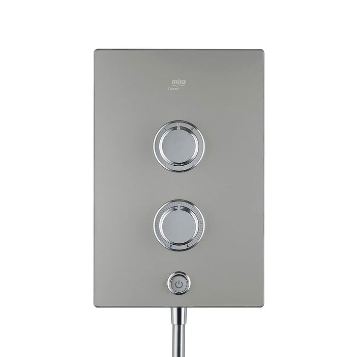 Mira Decor Silver Effect Electric Shower 8.5kW Thermostatic 3 Power Settings - Image 2