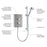 Mira Decor Silver Effect Electric Shower 8.5kW Thermostatic 3 Power Settings - Image 4