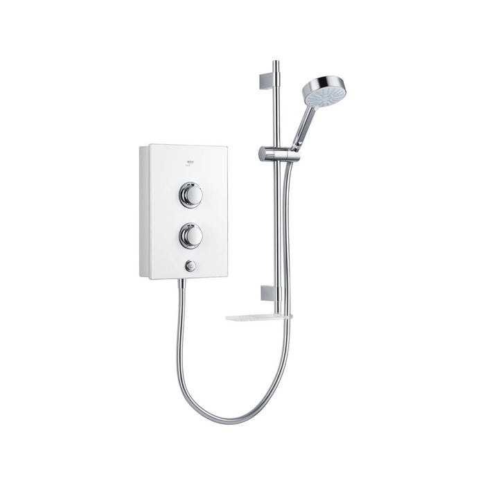 Mira Electric Shower White 4 Spray Patterns Plastic Bathroom Modern 9.5kW - Image 2