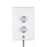 Mira Electric Shower White 4 Spray Patterns Plastic Bathroom Modern 9.5kW - Image 4