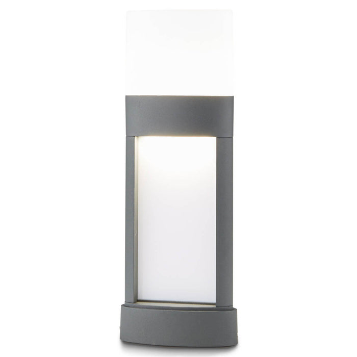 LED Post Light Lamp Wall Ceiling Charcoal Grey Mains Powered IP44 445mm. - Image 2