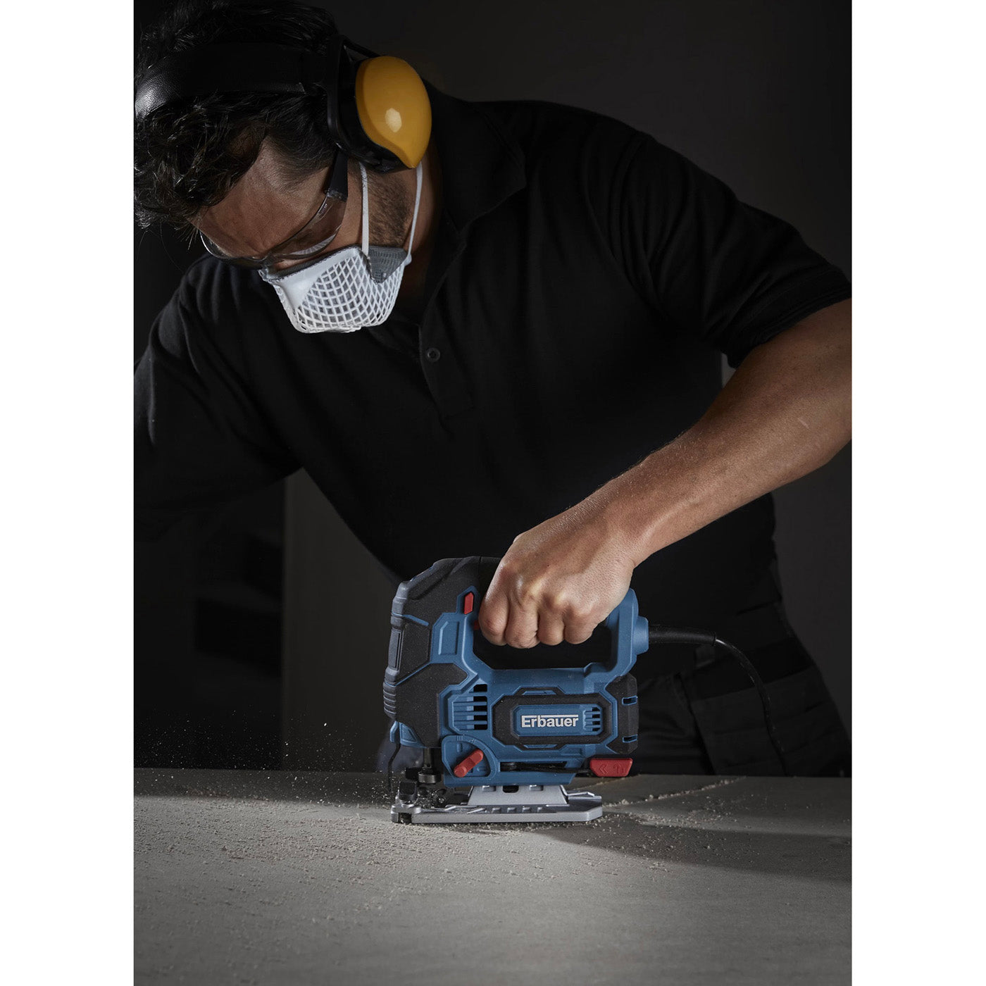 Erbauer Jigsaw Electric EJS710 Single Pendulum Compact Wood Metal Cutting 710W - Image 4