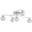 Ceiling Spotlight 5 Way Lamp Chrome Clear Ball Shades Modern Bedroom Living Room - Image 2