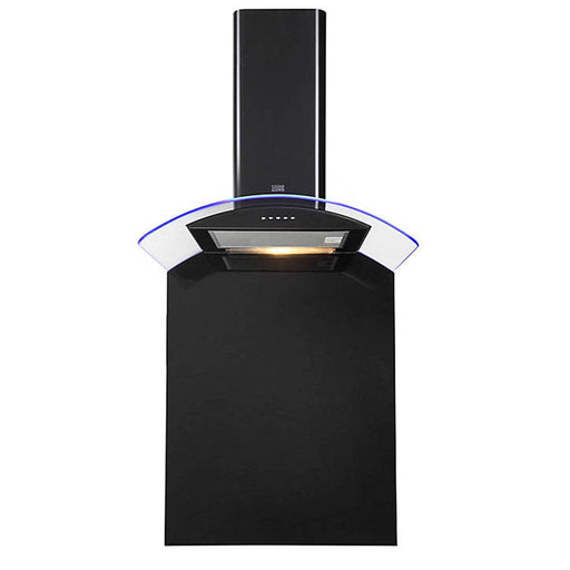 Cooke & Lewis Cooker Hood Extractor Black Curved Glass With Splashback (W) 60cm - Image 1