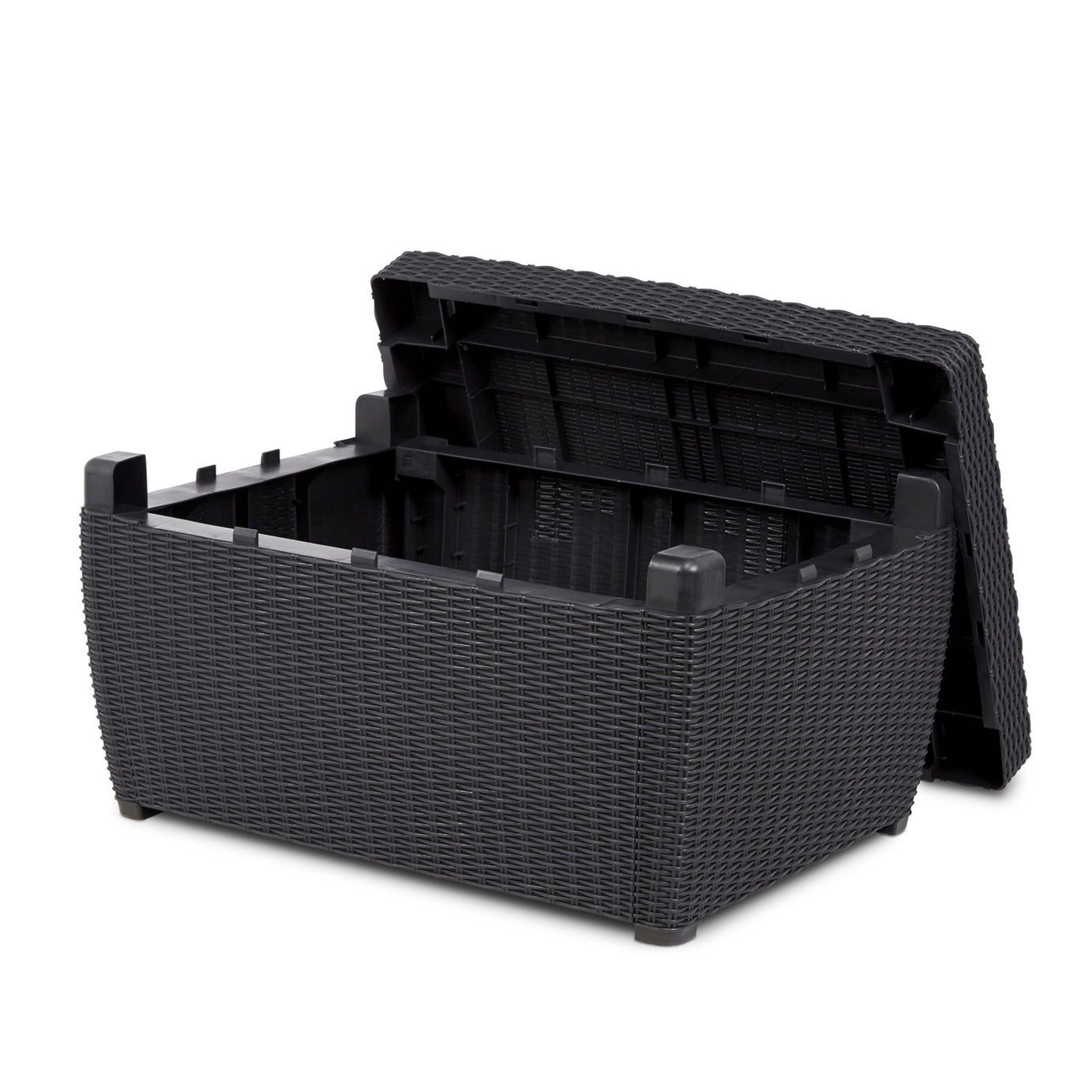 Rattan Garden Set 4 Seater Coffee Outdoor Furniture Sofa Storage 2 x  Armchair - Image 7