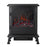 Electric Stove Fireplace Heater Black Flame Effect Thermostatic Remote Control - Image 1