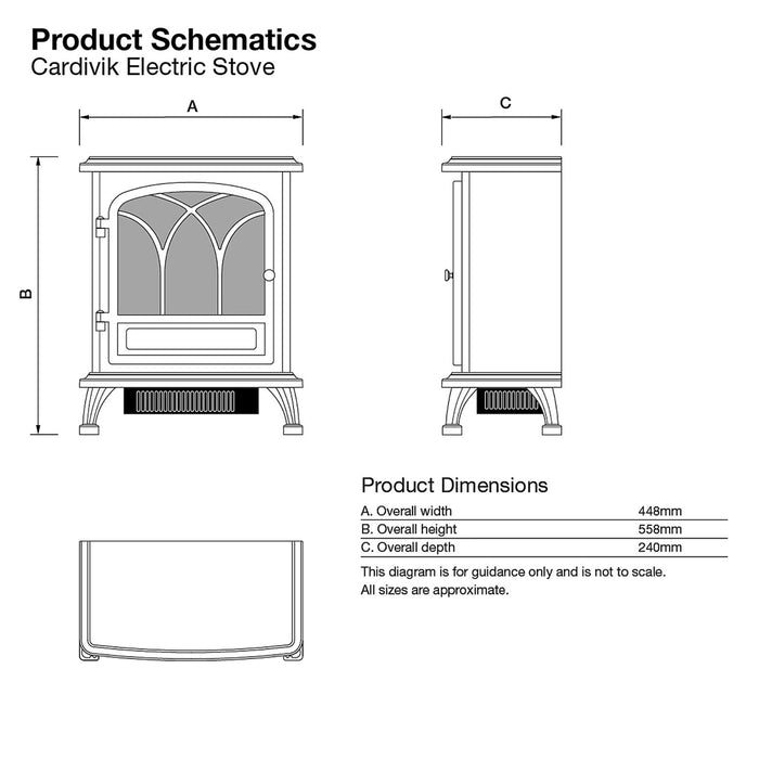 Focal Point Electric Stove Cardivik Cream With Remote Control - Image 6