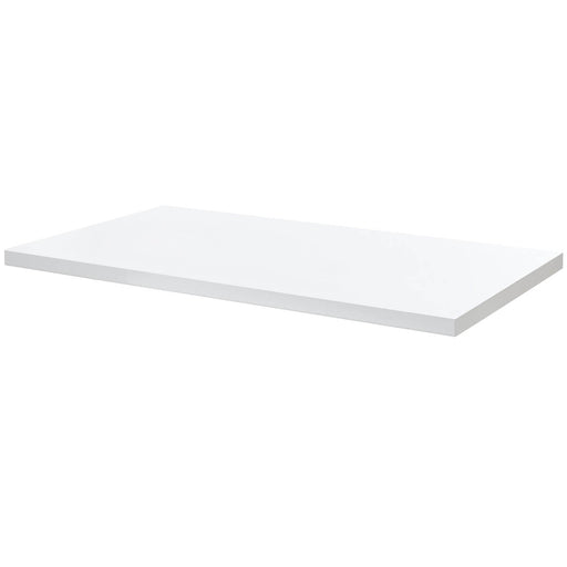 Bathroom Worktop Gloss White Chipboard (T) 2.8cm x (L) 100cm x (W) 45.2cm - Image 1