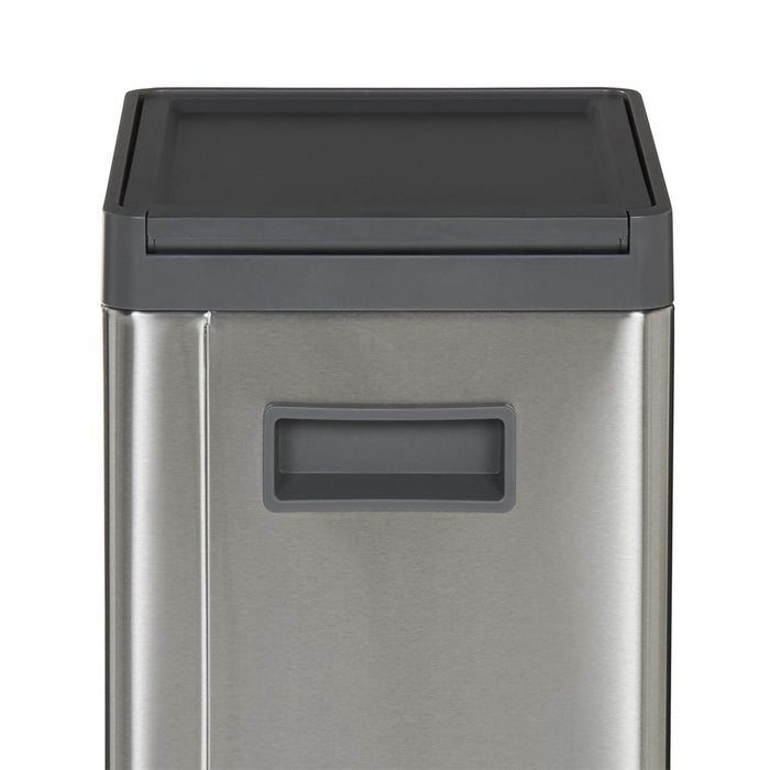 GoodHome Kora Anthracite Metal Pedal Bin - 30L - Image 2