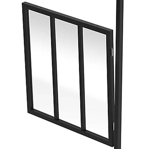 Room Divider Panel Modular Black Clear Glass Industrial Window Paintable - Image 1