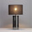 Inlight Table Light Erinome Ombre Smoke Nickel Effect Cylinder Bedroom Lamp - Image 2