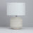 Inlight Table Light Ceramic White Glazed Base Bedside Lamp Round Modern - Image 1