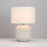 Inlight Table Light Ceramic White Glazed Base Bedside Lamp Round Modern - Image 2