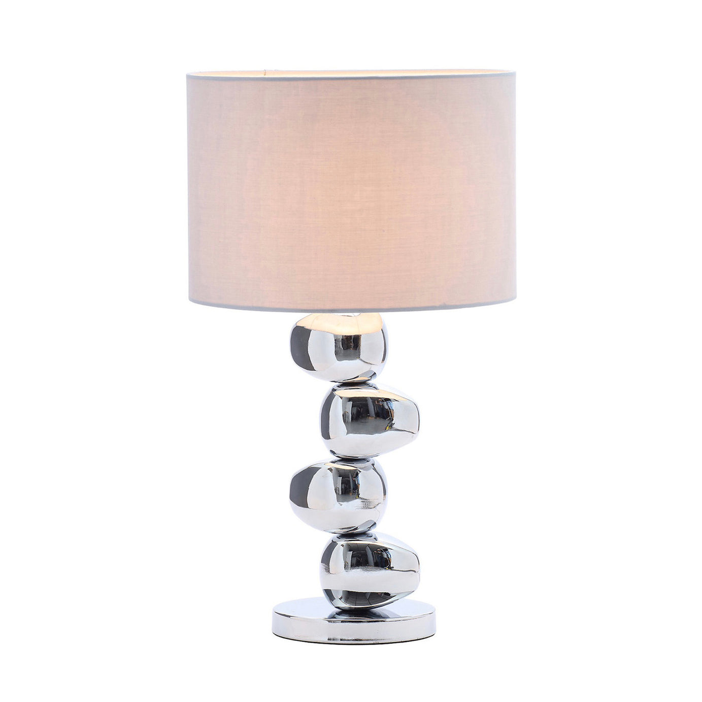 Inlight Table Light Himalia Pebble Polished Chrome Effect Bedroom Study Hallway - Image 3