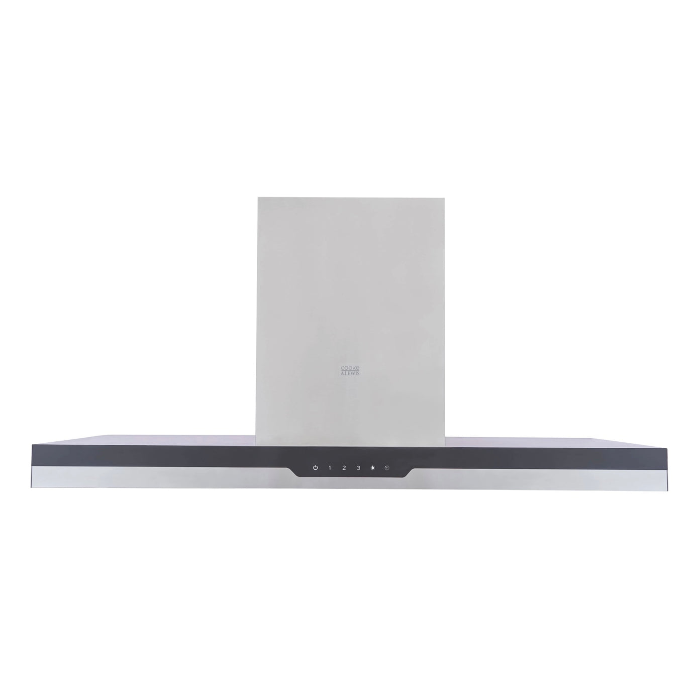 Cooker Hood Kitchen Extractor Fan Black Stainless Steel Chimney 3 Speed W90cm - Image 2