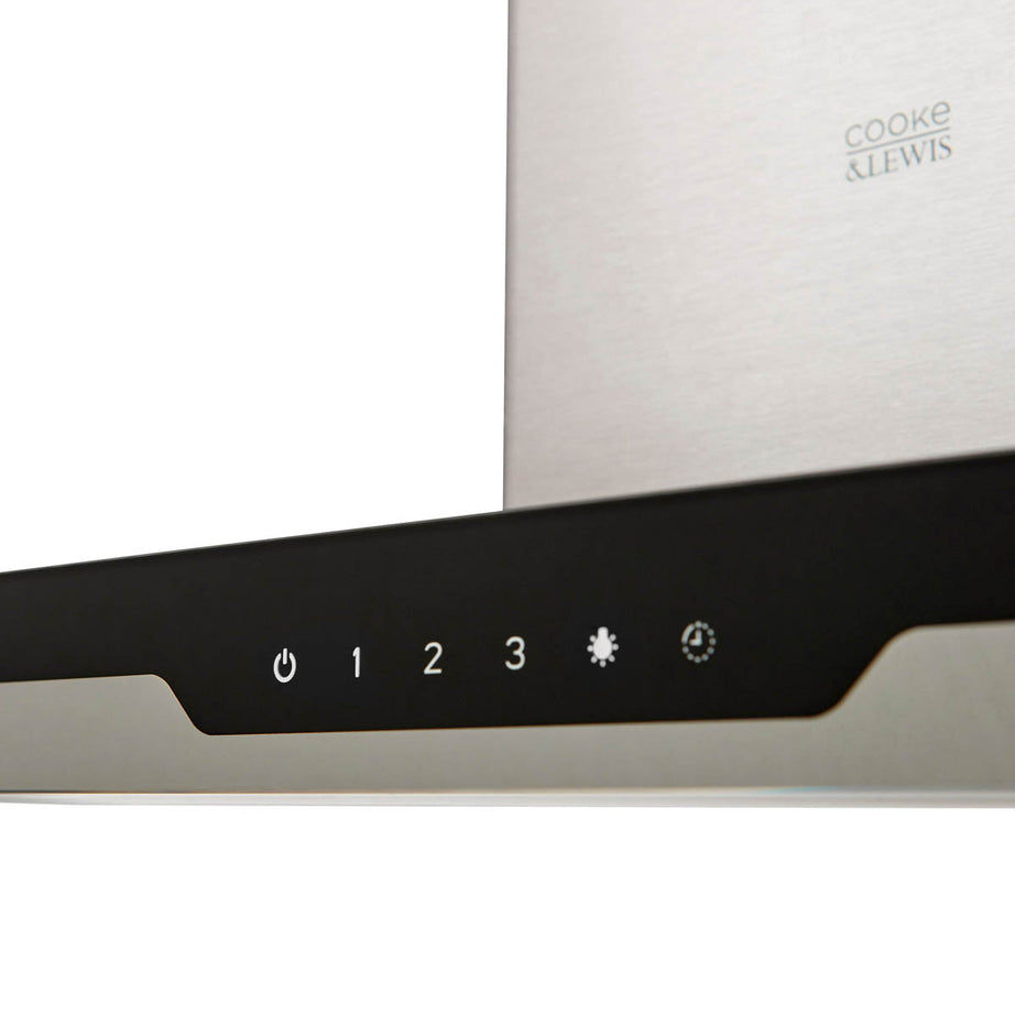 Cooker Hood Island Adjustable CLIBHS90 Stainless Steel Touch Control (W)90cm - Image 4