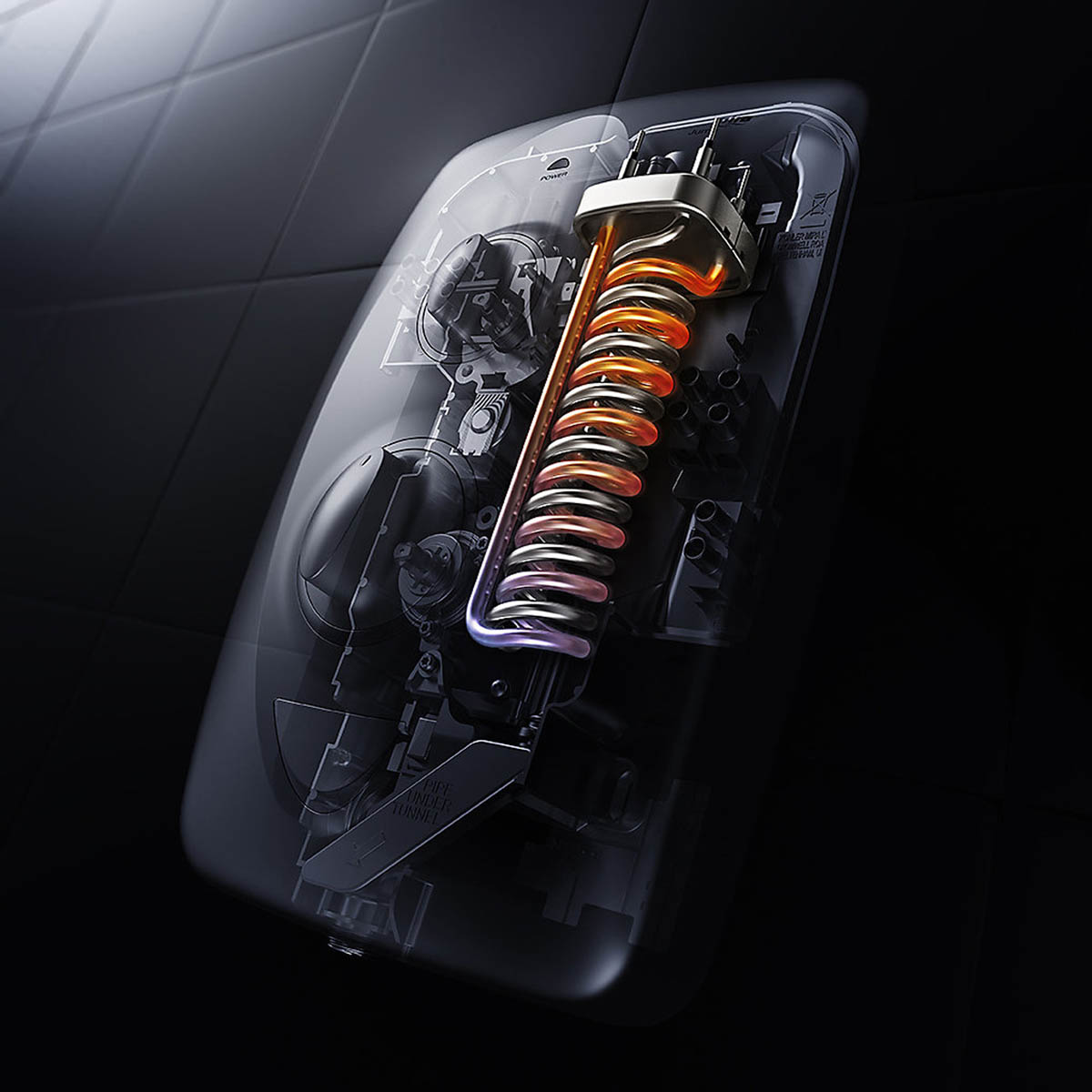 Mira Electric Shower 8.5kW Black Onyx Manual 4 Spray Pattern Round Modern - Image 8