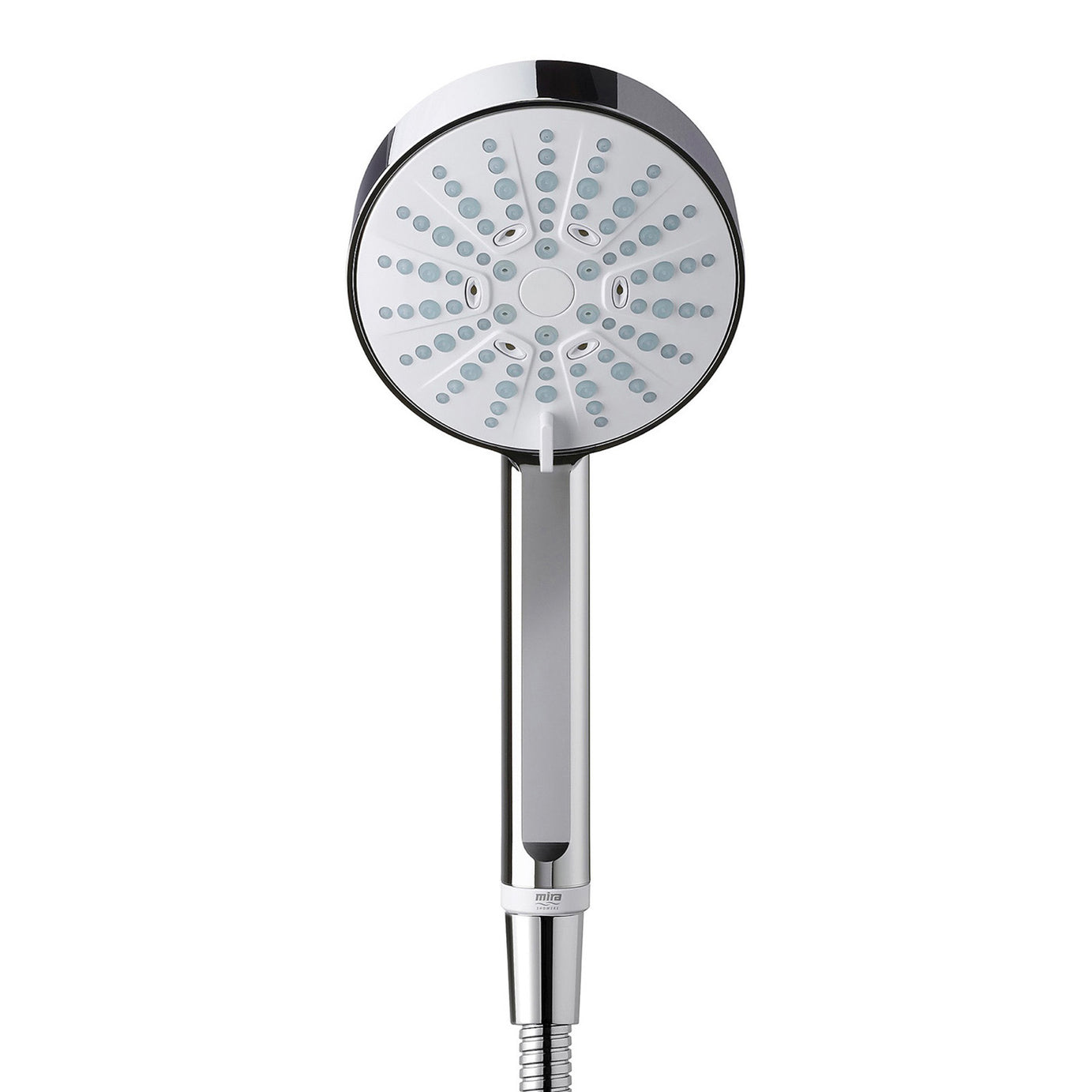 Thermostatic Mixer Shower Chrome Single Spray Pattern Bathroom Round Twin Head - Image 3