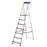 Werner Step Ladder Platform 7 Tread Non Slip Sturdy Heavy Duty (H)2.12m - Image 1