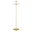 Floor Lamp Gold Domed Clear Glass 3 Way E14 Contemporary Portable 28W (H)1.62m - Image 2